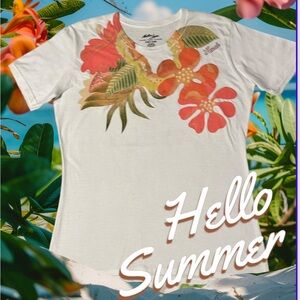 🌺 MATSON LINES "ALWAYS ALOHA " Kaua’i Floral T-Shirt  Women’s Size Medium